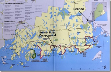 Karte Maine